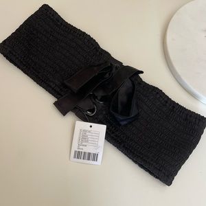 NEW Black Belt with laces